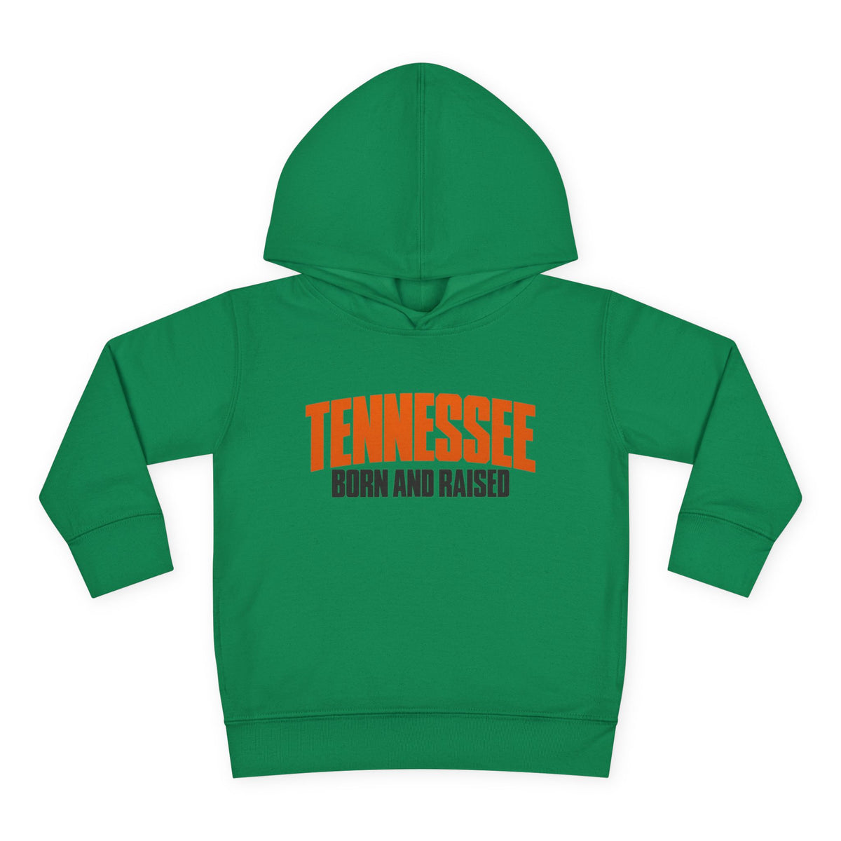 Tennessee Born and Raised Modern Southern Streetwear Unisex Toddler Pullover Fleece Hoodie