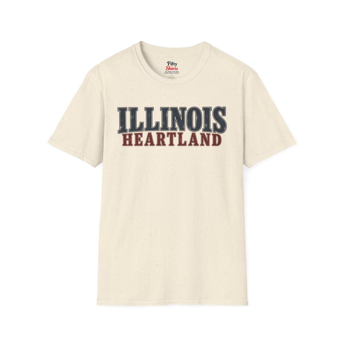 Illinois Heartland Unisex Softstyle T Shirt State Name Graphic Tee