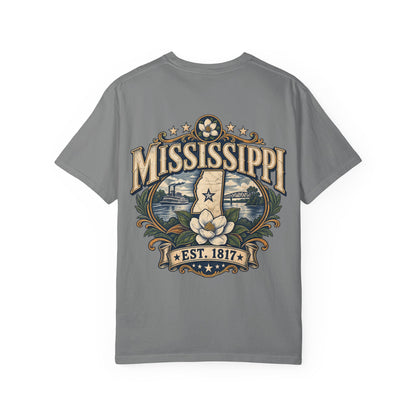 Mississippi Established 1817 Unisex Comfort Color 1717 Streetwear Graphic Tee