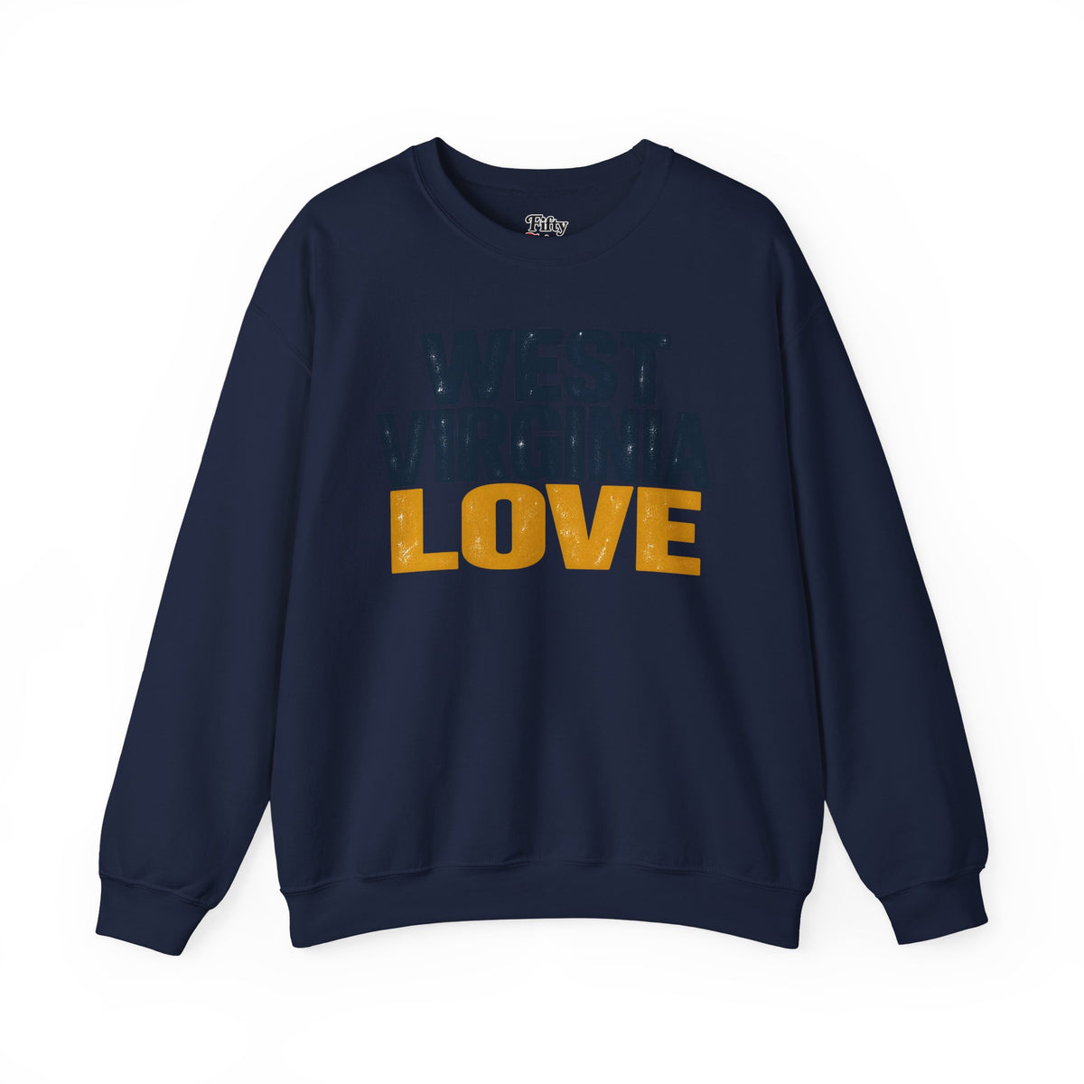 West Virginia Love Unisex Crewneck Sweatshirt State Name Graphic
