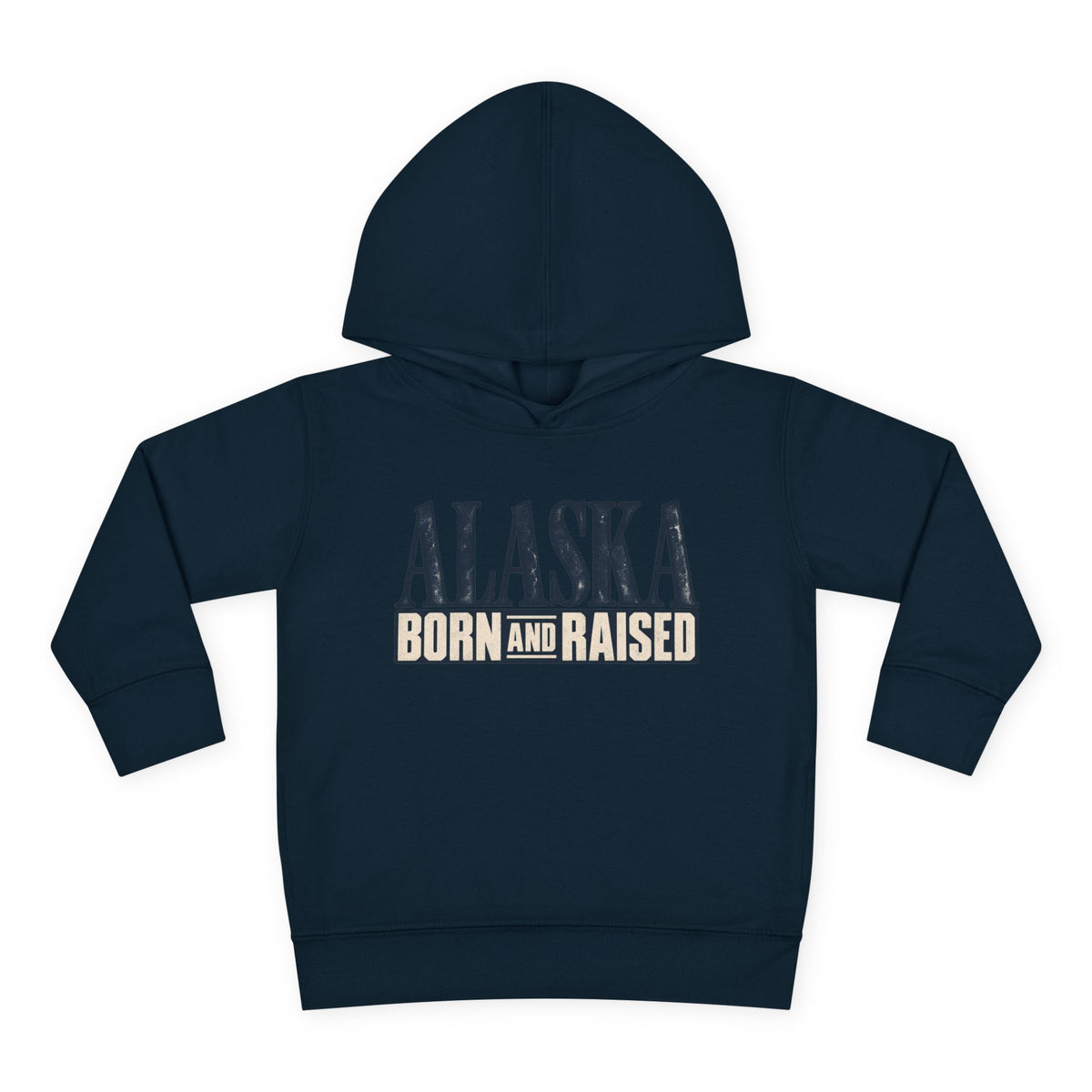 Alaska Born and Raised Premium Heritage Unisex Toddler Pullover Fleece Hoodie