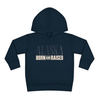 Alaska Born and Raised Premium Heritage Unisex Toddler Pullover Fleece Hoodie