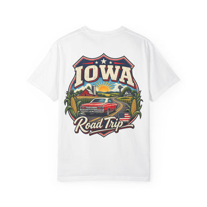 Iowa Road Trip Unisex Comfort Color 1717 Streetwear Graphic Tee