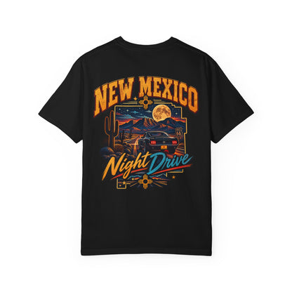 New Mexico Night Drive Unisex Comfort Color 1717 Streetwear Graphic Tee