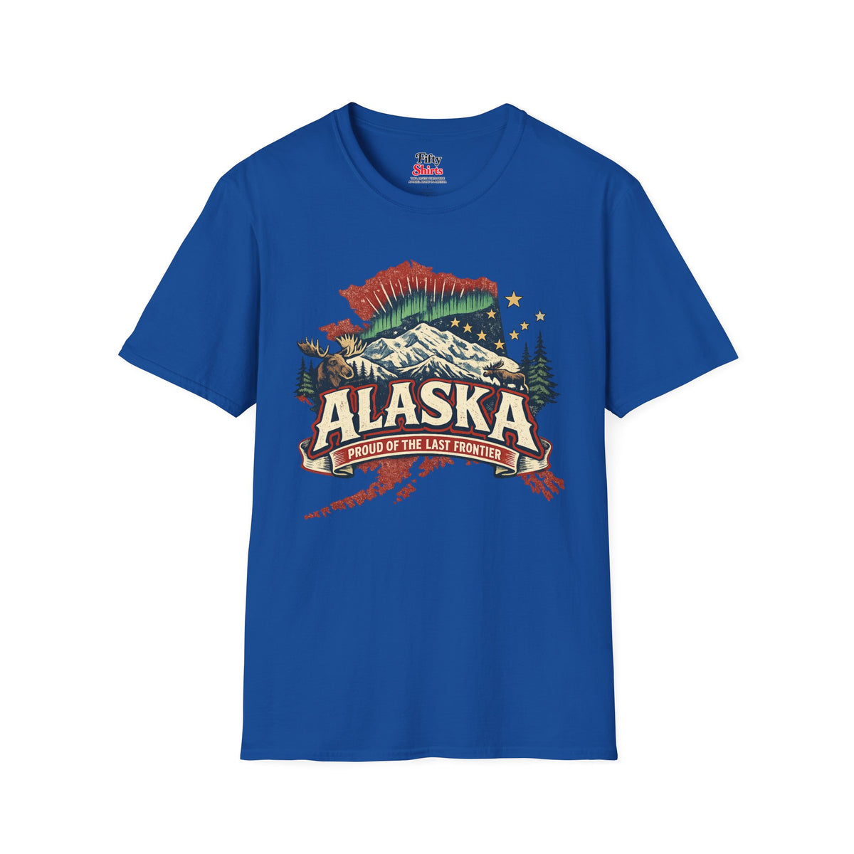 Alaska State Pride Unisex Softstyle T Shirt State Pride Graphic Tee Collections FS03