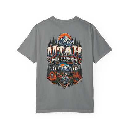 Utah Mountain Division Unisex Comfort Color 1717 Streetwear Graphic Tee