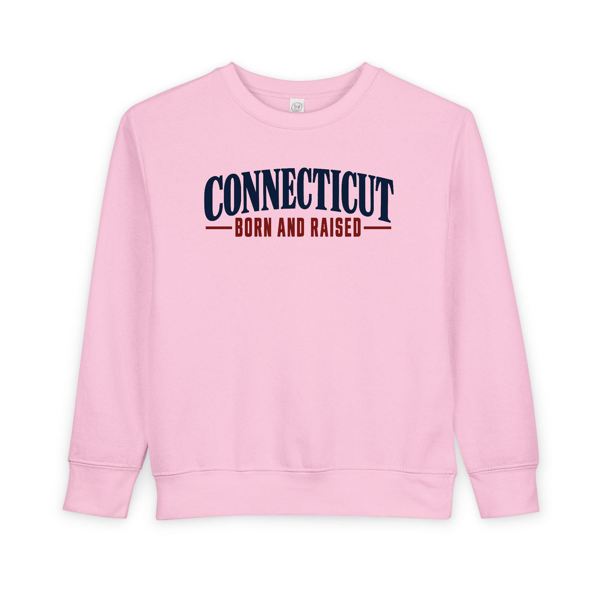Connecticut Born and Raised Classic New England Unisex Toddler Sweatshirt