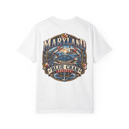Maryland Blue Crab Society Unisex Comfort Color 1717 Streetwear Graphic Tee