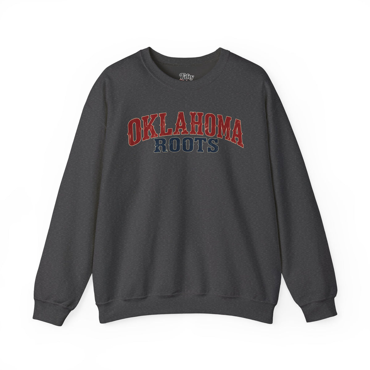 Oklahoma Roots Unisex Crewneck Sweatshirt State Name Graphic