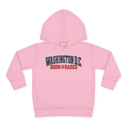 Washington DC Born and Raised Premium East Coast Unisex Toddler Pullover Fleece Hoodie