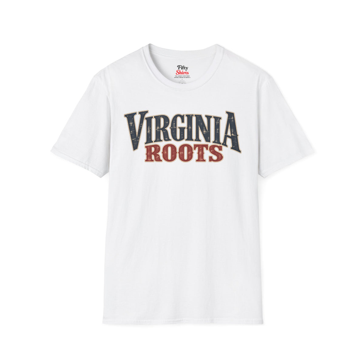 Virginia Roots Unisex Softstyle T Shirt State Name Graphic Tee