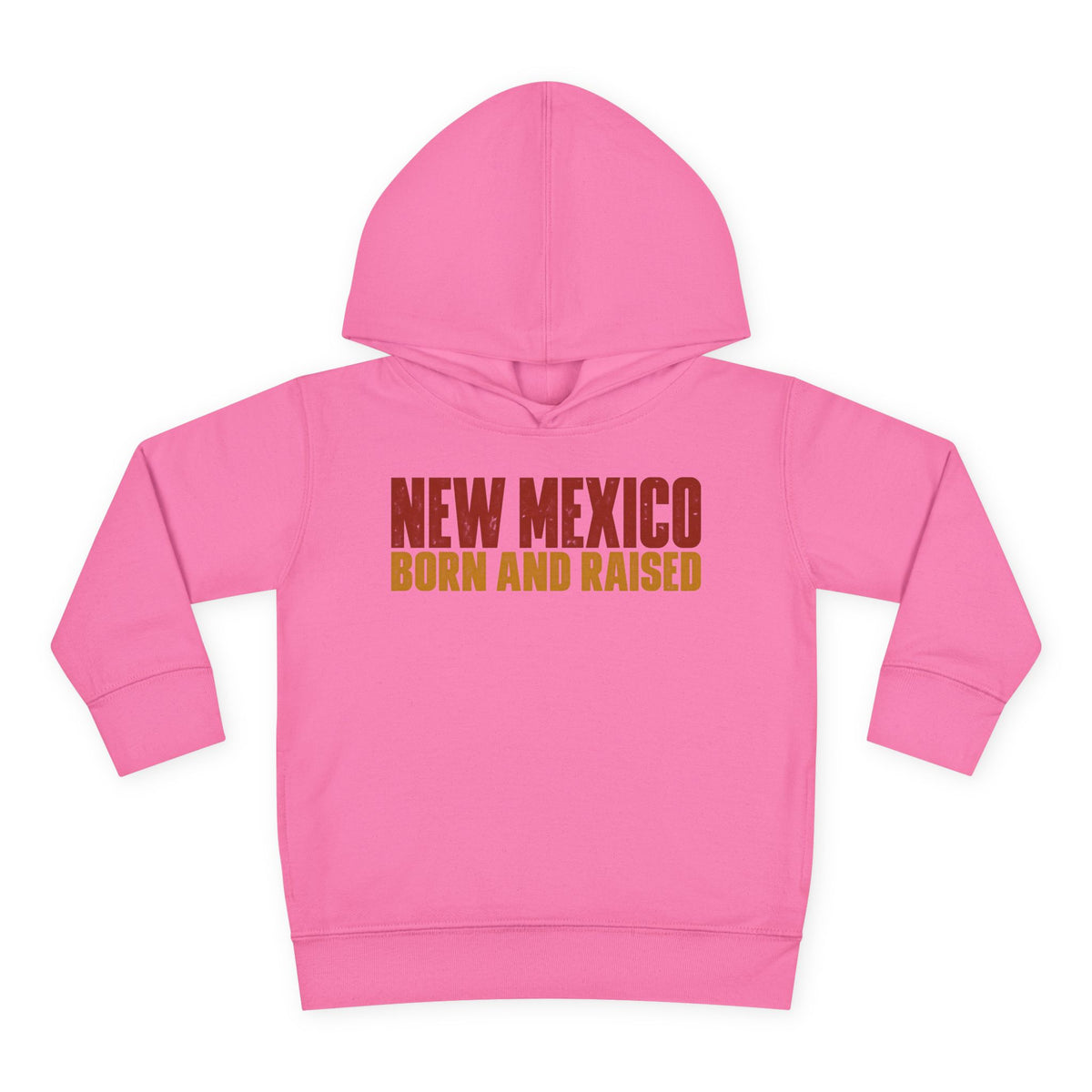 New Mexico Born and Raised Minimal Vintage Unisex Toddler Pullover Fleece Hoodie