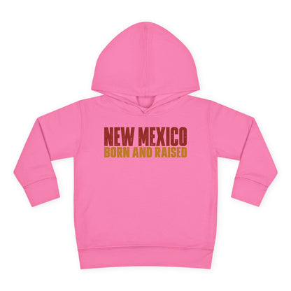 New Mexico Born and Raised Minimal Vintage Unisex Toddler Pullover Fleece Hoodie
