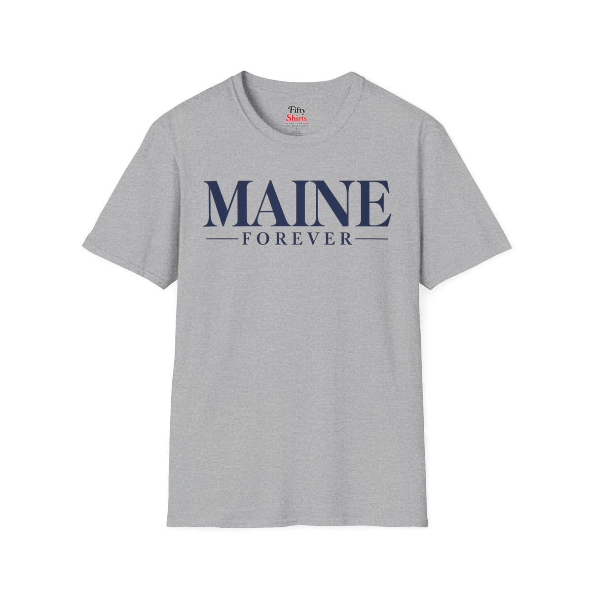 Maine Forever Unisex Softstyle T Shirt State Name Graphic Tee