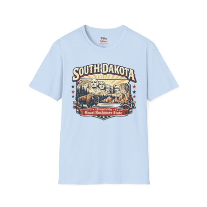 South Dakota State Pride Unisex Softstyle T Shirt State Pride Graphic Tee Collections FS03