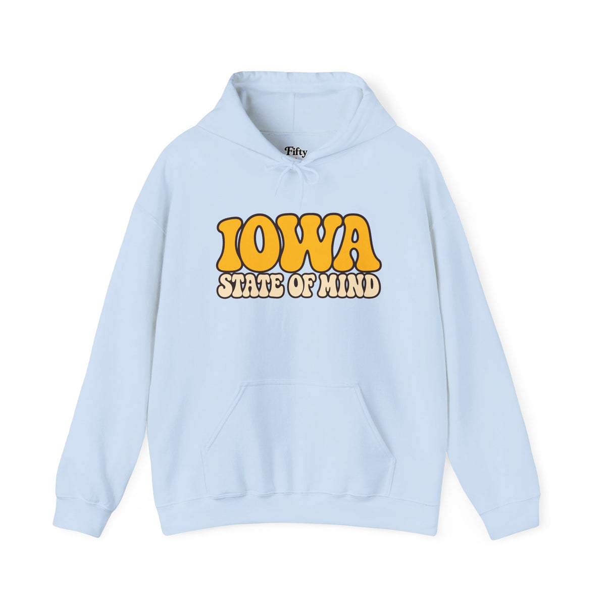 Iowa State of Mind Unisex Hoodie State Name Graphic
