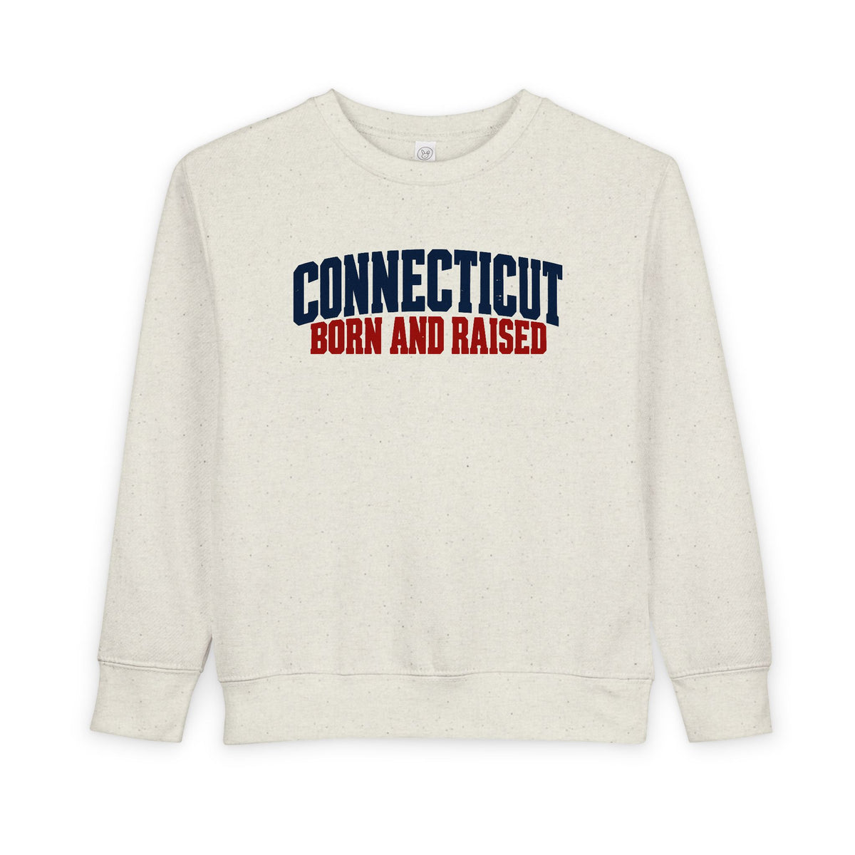 Connecticut Born and Raised Bold Workwear Heritage Unisex Toddler Sweatshirt