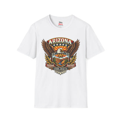 Arizona Americana Eagle Unisex Softstyle T Shirt State Pride Graphic Tee Collections FS03