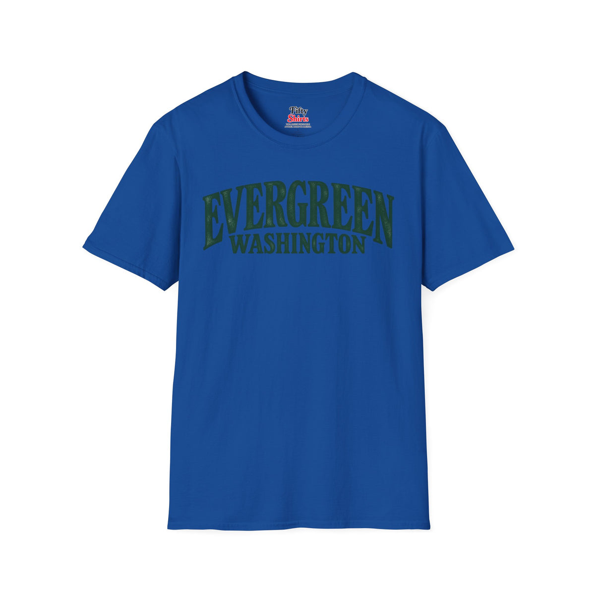 Evergreen Washington Unisex Softstyle T Shirt State Name Graphic Tee