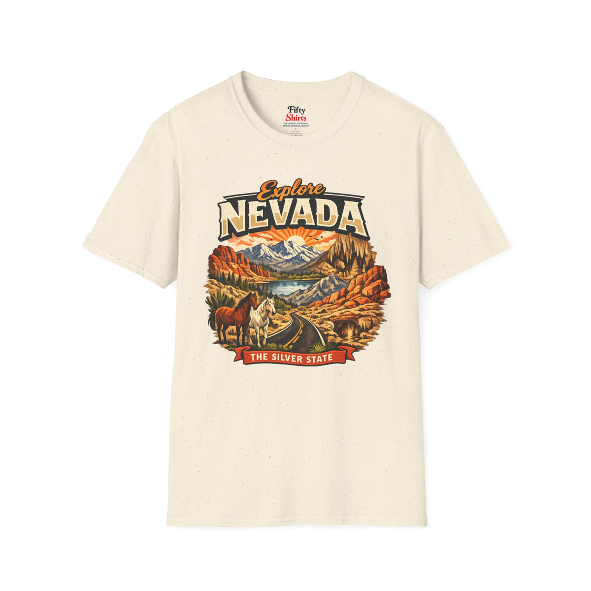Explore Nevada Unisex Softstyle T Shirt State Pride Graphic Tee Collections FS03