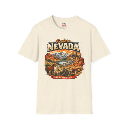 Explore Nevada Unisex Softstyle T Shirt State Pride Graphic Tee Collections FS03