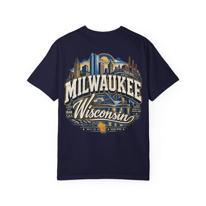 Milwaukee Wisconsin Unisex Comfort Color 1717 Streetwear Graphic Tee