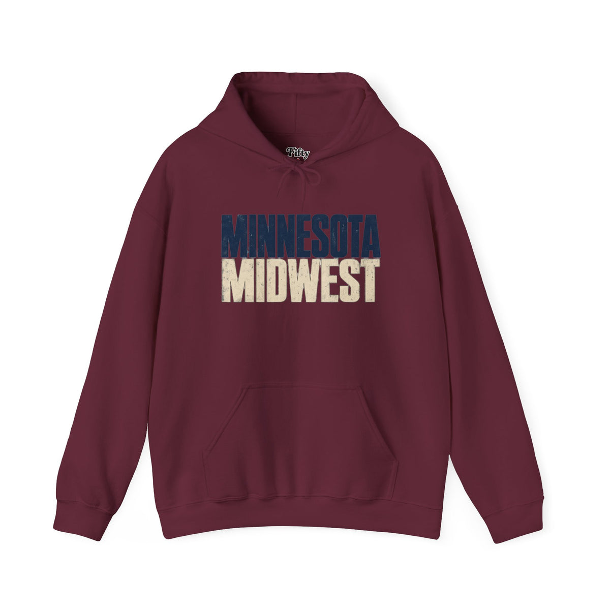 Minnesota Midwest Unisex Hoodie State Name Graphic