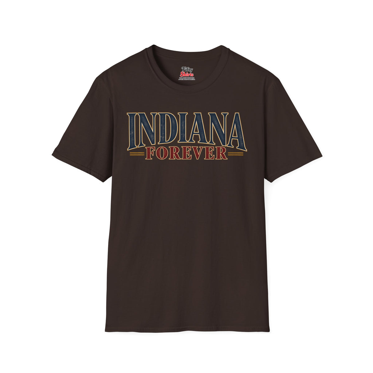 Indiana Forever Unisex Softstyle T Shirt State Name Graphic Tee