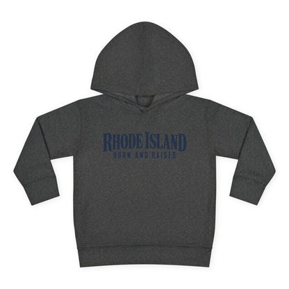 Rhode Island Born and Raised Premium Heritage Unisex Toddler Pullover Fleece Hoodie