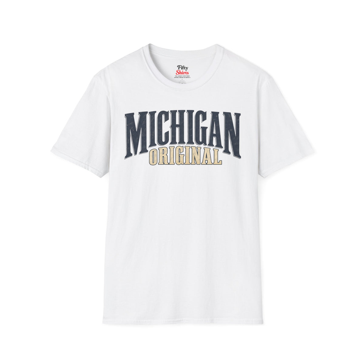 Michigan Original Unisex Softstyle T Shirt State Name Graphic Tee