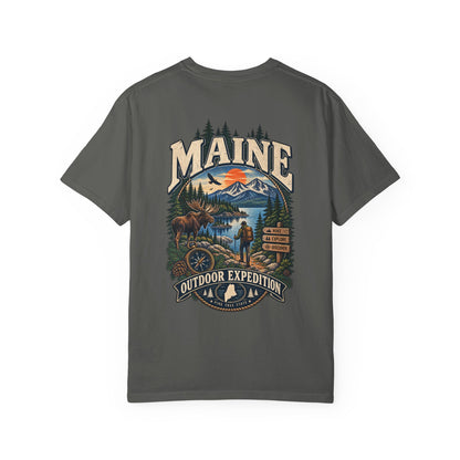 Maine Outdoor Expedition Unisex Comfort Color 1717 Streetwear Graphic Tee