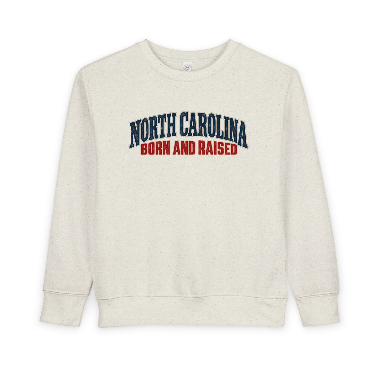 North Carolina Born and Raised Classic Souvenir Unisex Toddler Sweatshirt