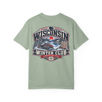 Wisconsin Winter Club Unisex Comfort Color 1717 Streetwear Graphic Tee