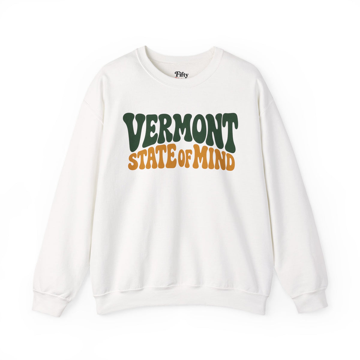 Vermont State Of Mind Unisex Crewneck Sweatshirt State Name Graphic