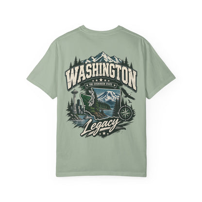 Washington State Legacy Unisex Comfort Color 1717 Streetwear Graphic Tee