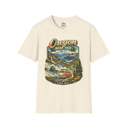 Oregon Road Trip Unisex Softstyle T Shirt State Pride Graphic Tee Collections FS03