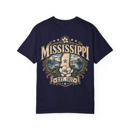 Mississippi Established 1817 Unisex Comfort Color 1717 Streetwear Graphic Tee