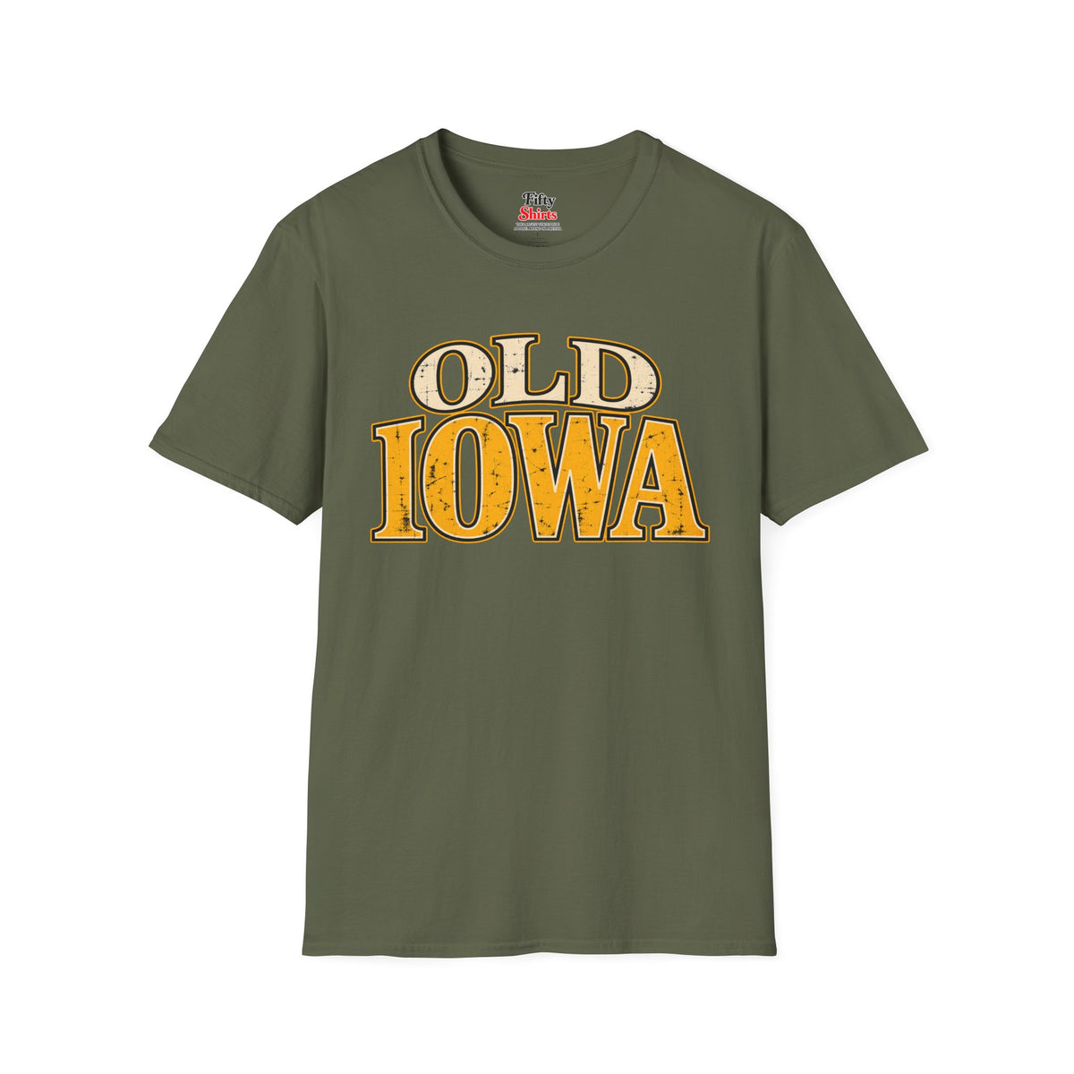 Old Iowa Unisex Softstyle T Shirt State Name Graphic Tee