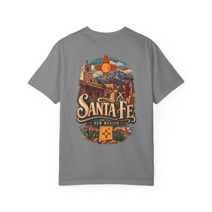 Santa Fe New Mexico Unisex Comfort Color 1717 Streetwear Graphic Tee