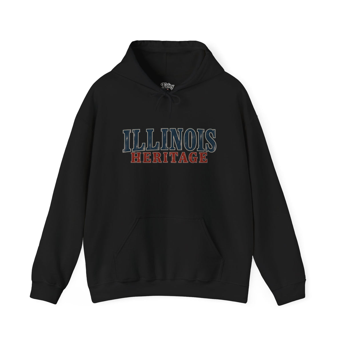 Illinois Heritage Unisex Hoodie State Name Graphic