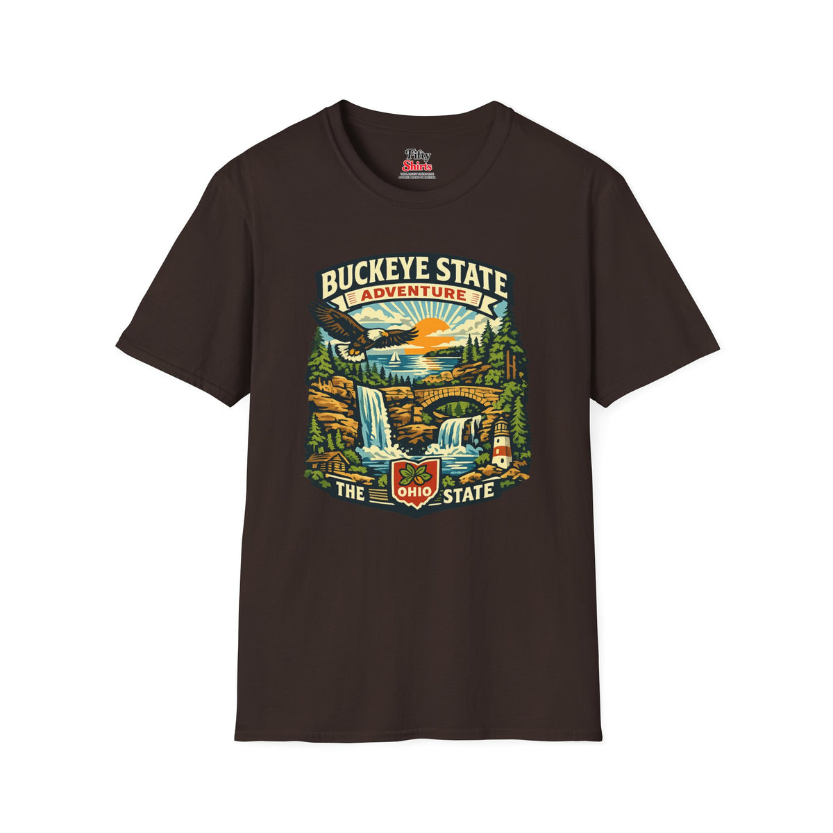 Ohio Buckeye State Adventure Unisex Softstyle T Shirt State Pride Graphic Tee Collections FS03