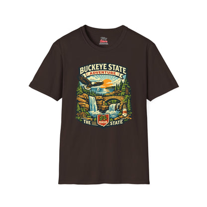 Ohio Buckeye State Adventure Unisex Softstyle T Shirt State Pride Graphic Tee Collections FS03