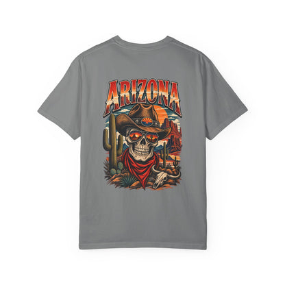 Arizona Skull Desert  Unisex Comfort Color 1717 Streetwear Graphic Tee
