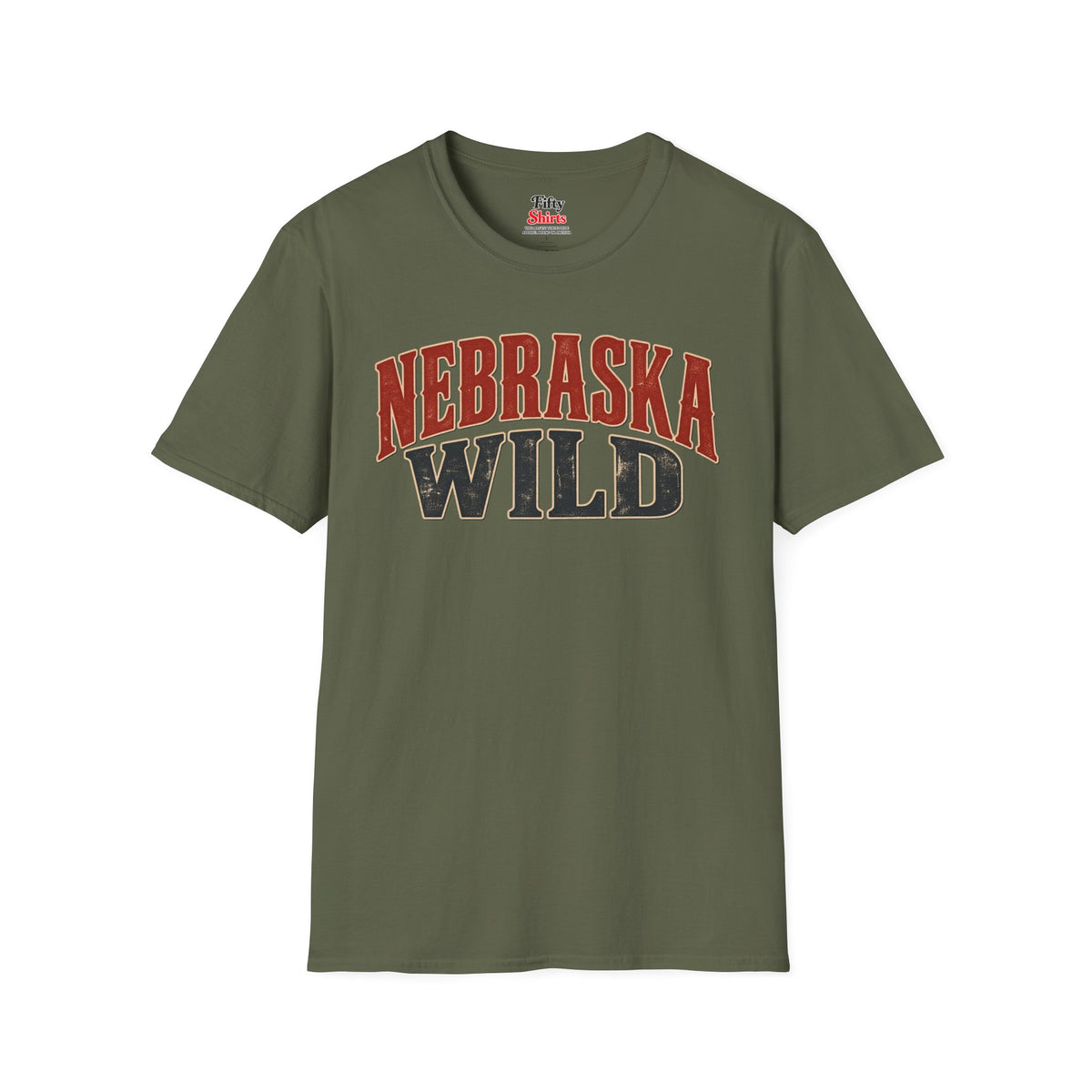 Nebraska Wild Unisex Softstyle T Shirt State Name Graphic Tee