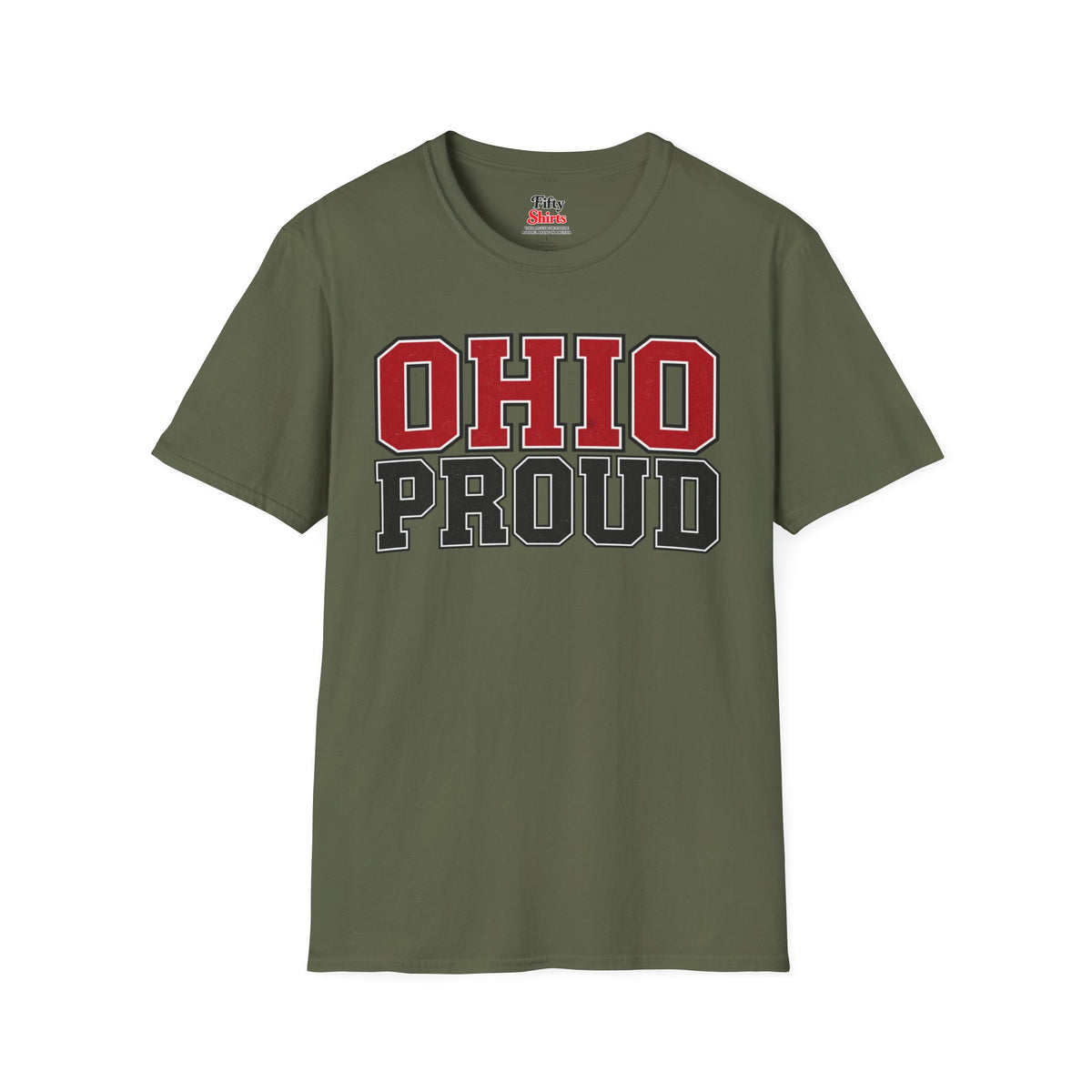 Ohio Proud Unisex Softstyle T Shirt State Name Graphic Tee