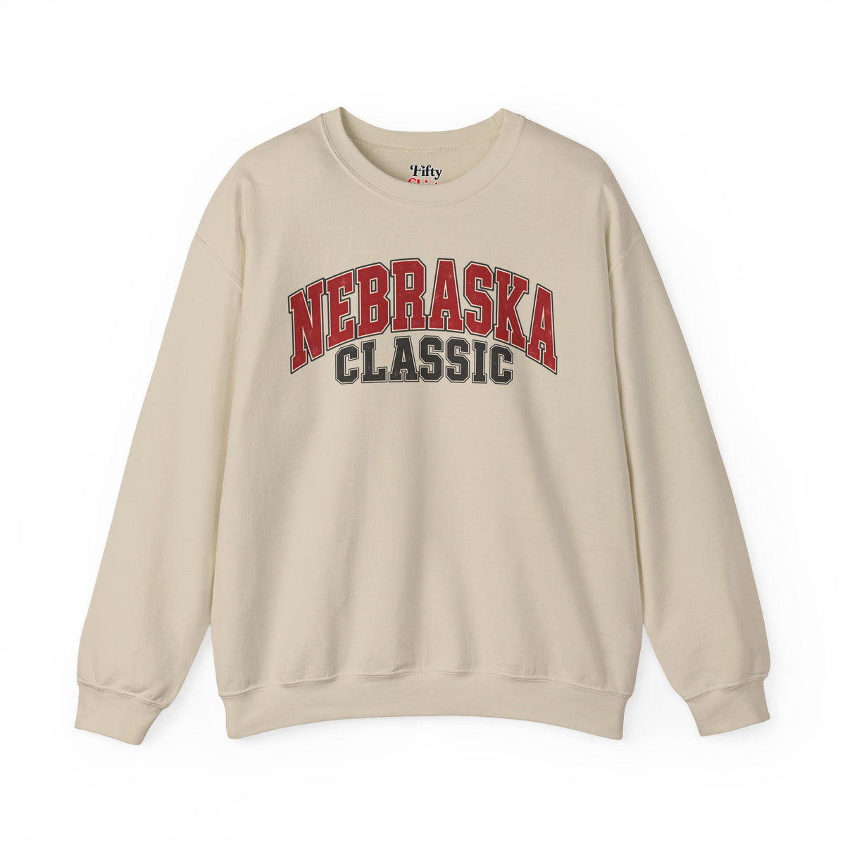 Nebraska Classic Unisex Crewneck Sweatshirt State Name Graphic