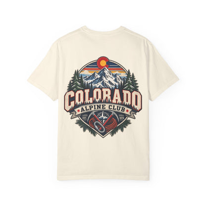 Colorado Alpine Club  Unisex Comfort Color 1717 Streetwear Graphic Tee