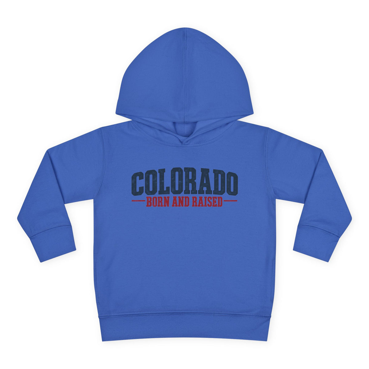 Colorado Born and Raised Classic Western Americana Unisex Toddler Pullover Fleece Hoodie
