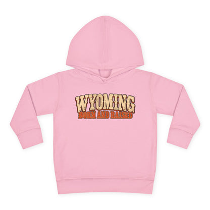 Wyoming Born and Raised Vintage 1970s Western Unisex Toddler Pullover Fleece Hoodie