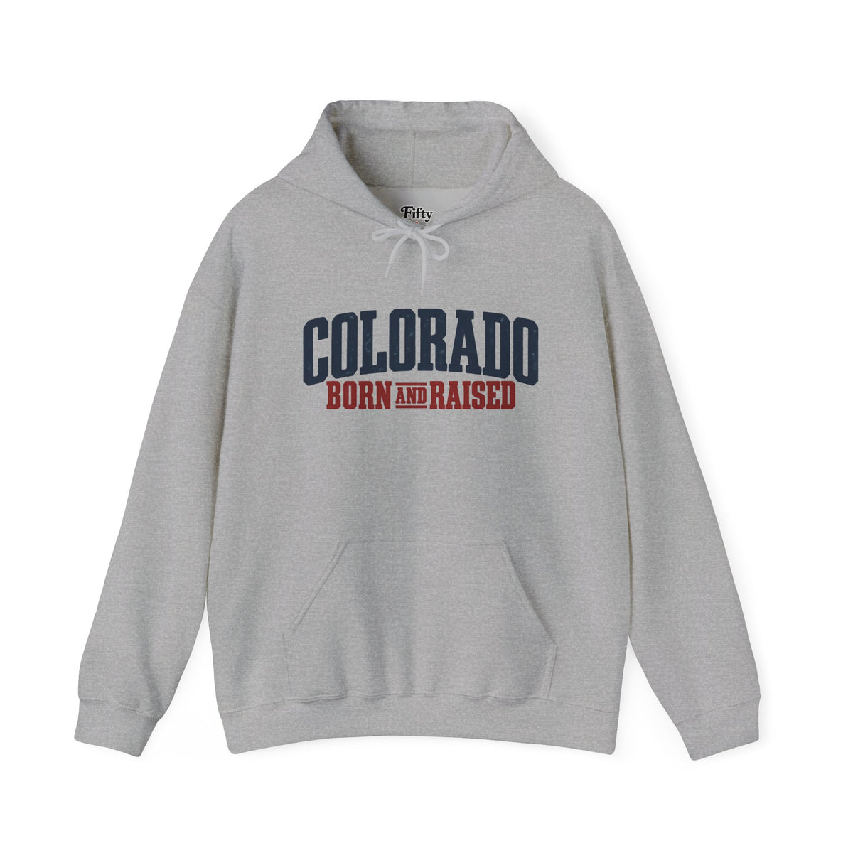Colorado Born and Raised Rustic Mountain Town Unisex Hoodie Graphic
